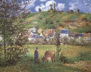 Camille Pissarro Landscape at Chaponval oil painting on canvas